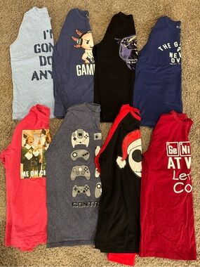 Kids Graphic Long Sleeve T-Shirt Bundle - 10/12